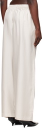 LISA YANG Off-White Wide-Leg Lounge Pants
