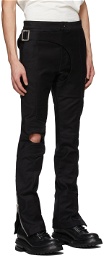 ADYAR SSENSE Exclusive Black Brace Trousers