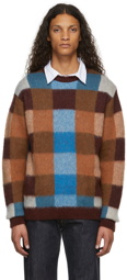 Awake NY Multicolor Checkered Mohair Sweater