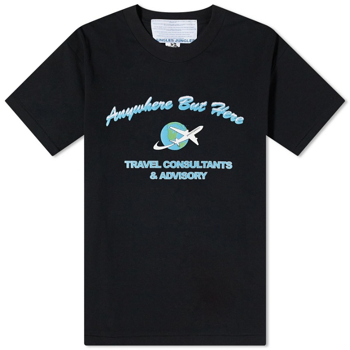 Photo: Jungles Jungles Men's Anywhere But Here T-Shirt in Black