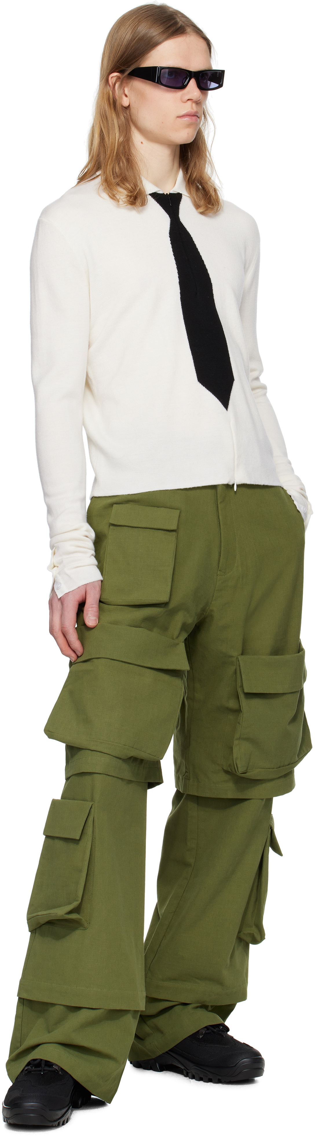 SPENCER BADU Khaki Safari Cargo Pants