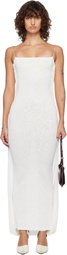 JACQUEMUS Off-White 'The Plumetis knit' Maxi Dress