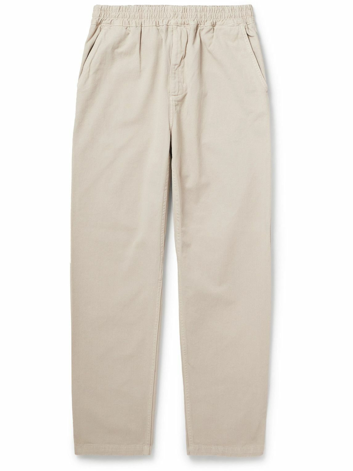 Carhartt WIP - Flint Straight-Leg Garment-Dyed Organic Cotton-Twill Trousers - Neutrals