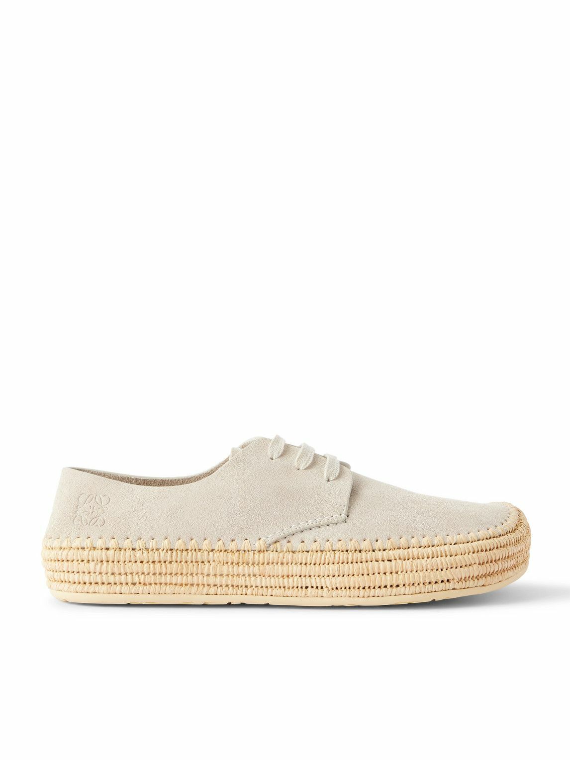 LOEWE - Rio Suede Espadrilles - Neutrals
