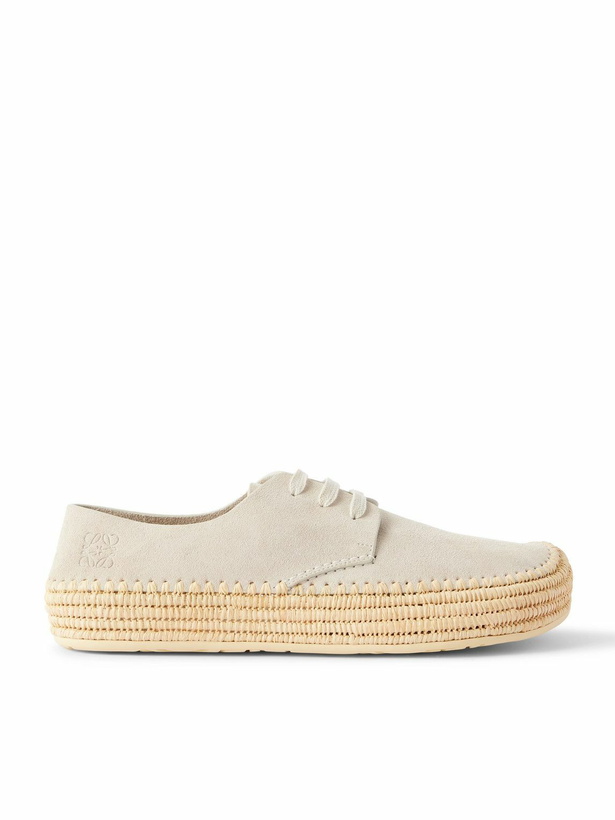 Photo: LOEWE - Rio Suede Espadrilles - Neutrals