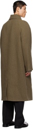 Róhe Khaki Button-Up Coat