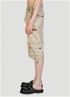 Martine Rose - Pulled Cargo Shorts in Beige