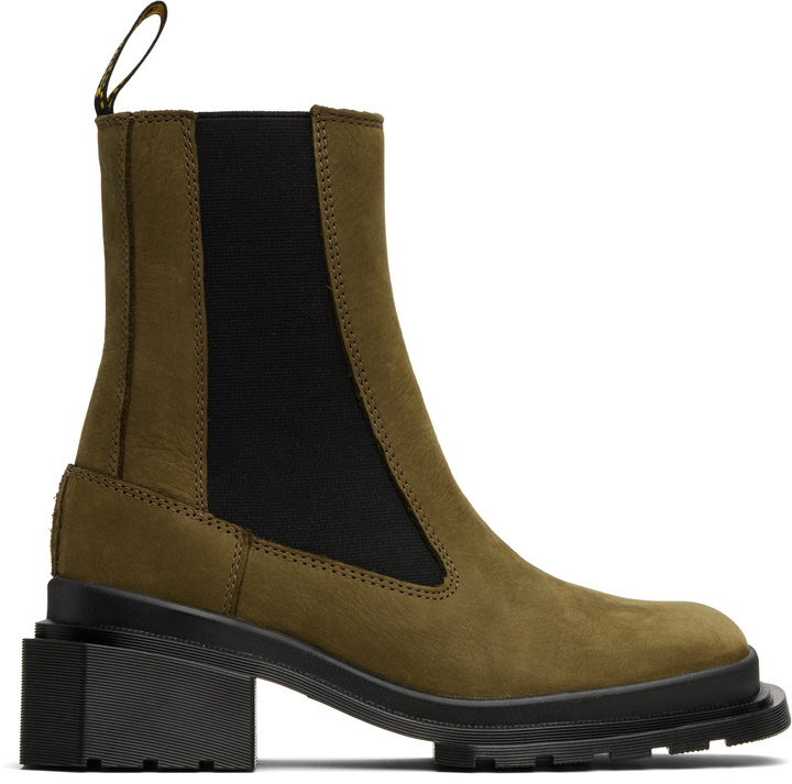 Photo: Dr. Martens Khaki Maybole Buttersoft Leather Chelsea Boots