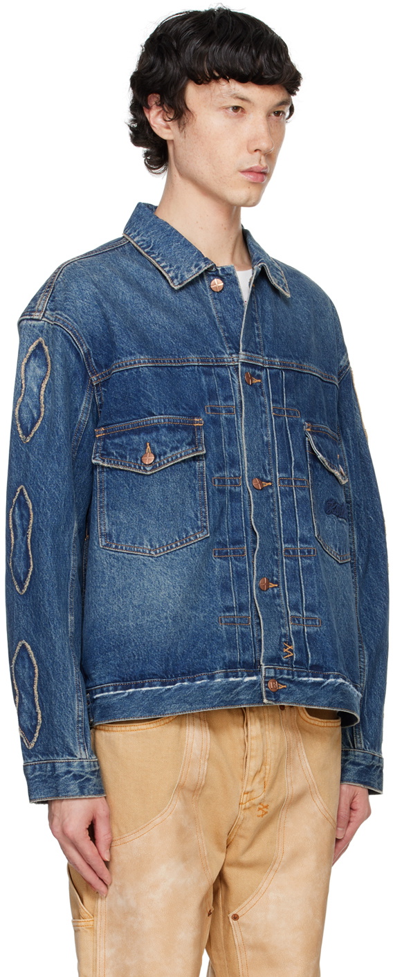 Ksubi Blue Doubledown Oh G Denim Jacket
