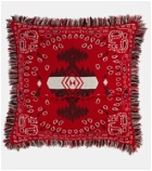 Alanui - Bandana jacquard wool-blend cushion