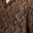 Dries Van Noten Men's Carltone Silk Vacation Shirt in Brown
