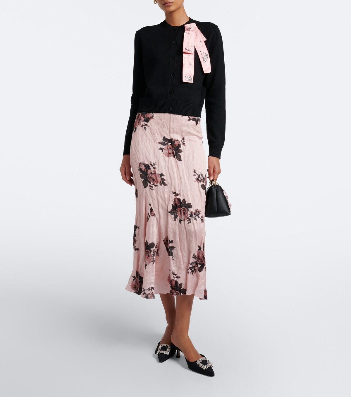 Erdem Embellished wool cardigan