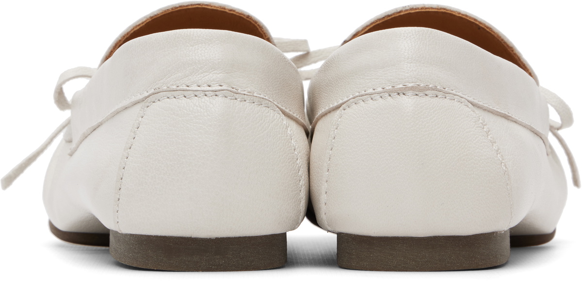 A.P.C. White 'Les Mocassins Souples' Loafers