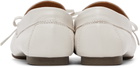 A.P.C. White 'Les Mocassins Souples' Loafers