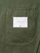 BOGLIOLI - Unstructured Cotton-Blend Twill Suit Jacket - Green