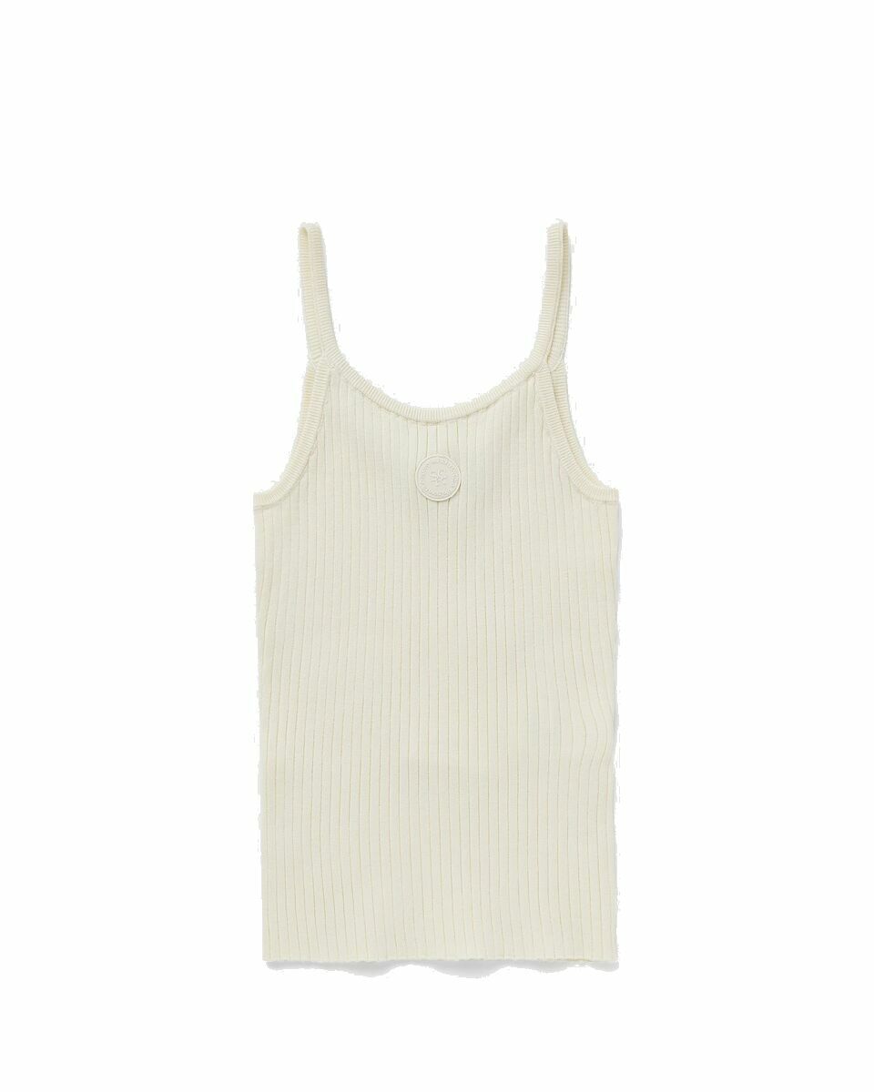 Photo: Sporty & Rich Srhwc Ribbed Tank Beige - Womens - Tops & Tanks