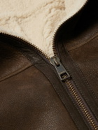 Boglioli - Shearling Bomber Jacket - Brown