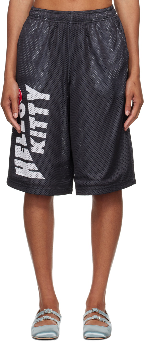 パンツ OPEN YY : 25SS / JEAN EFFECT JERSEY SHORTS (BLACK) Open Yy Black & Blue Jean Effect Jersey Shorts | ModeSens