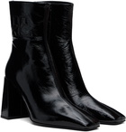 Courrèges Black Heritage Naplack Leather Boots