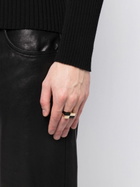 Yvonne Léon 9K Yellow Gold Bague Damier Onyx Ring