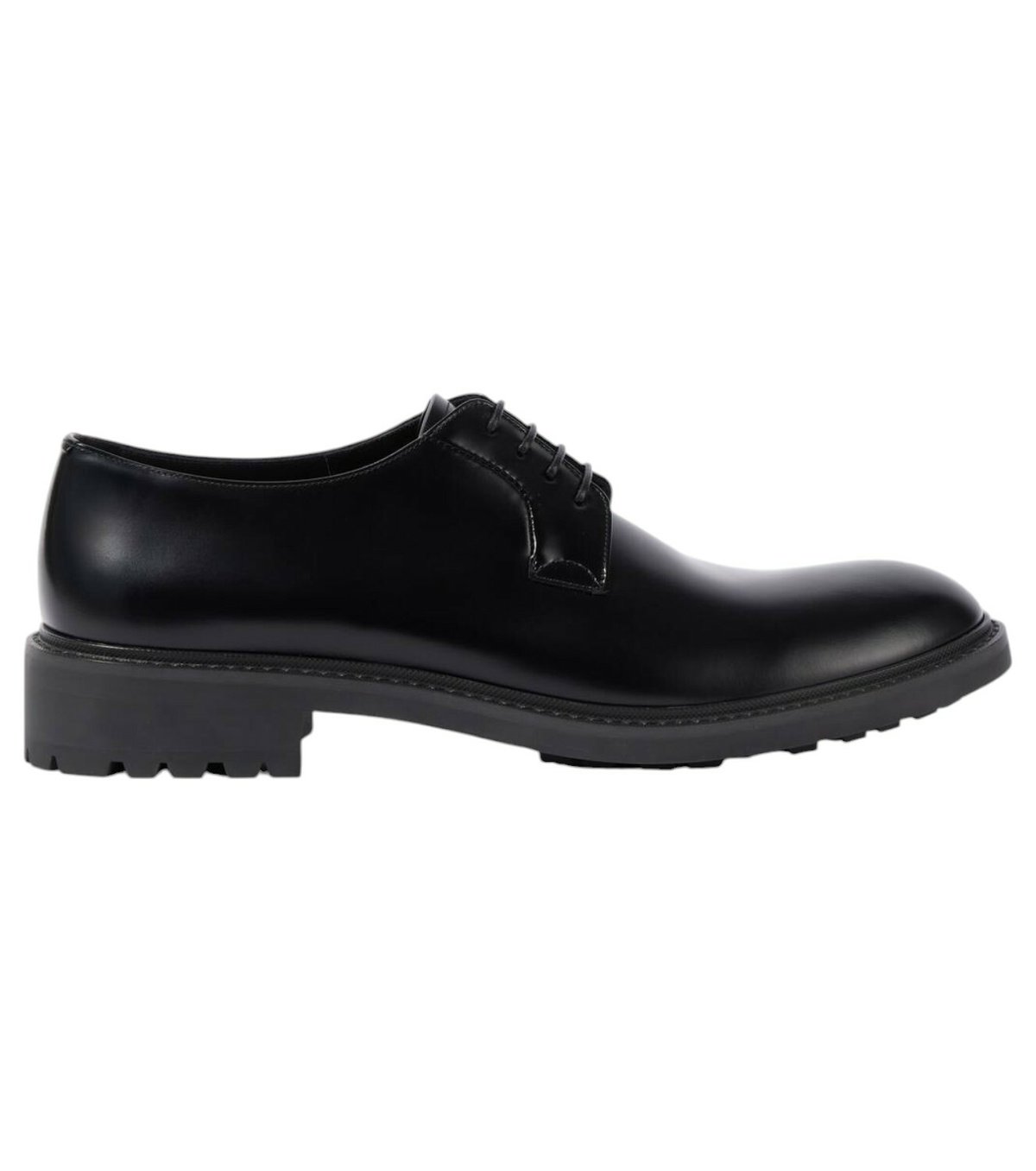 SAINT LAURENT - Teddy Leather Derby Shoes - Black Saint Laurent