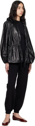 MACKAGE Black Isha Balloon Sleeve Rain Jacket