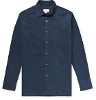 Dunhill - Cotton-Corduroy Shirt - Men - Storm blue