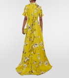 Erdem Ilana floral cotton faille gown