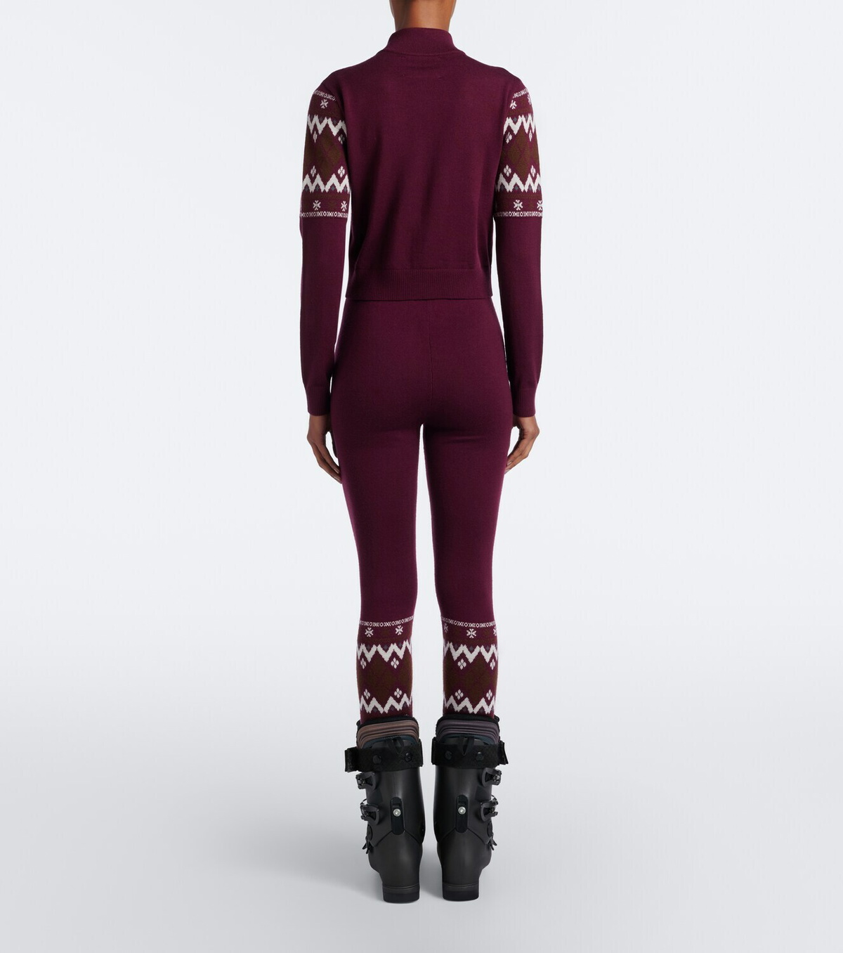 Perfect Moment Fair Isle wool half-zip sweater