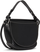 GANNI Black Banner Large Saddle Bag