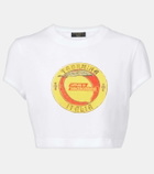 Dolce&Gabbana Cropped printed cotton T-shirt