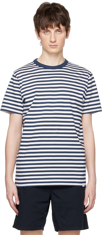 Photo: NORSE PROJECTS Navy & White Niels T-Shirt