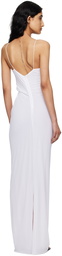 Christopher Esber White Molded Venus Maxi Dress