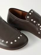 Wales Bonner - Dakar Embellished Leather Loafers - Brown