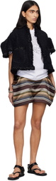 sacai Multicolor Horizontal Stripe Shorts