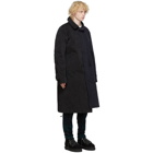 Sacai Navy and Black TenC Long Coat