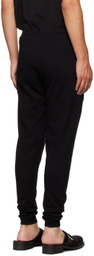 Label Under Construction Black Perforated Lounge Pants