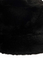 STAND STUDIO vera Black Hat With Low Brim In Faux Fur Woman