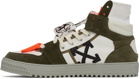Off-White White & Green Off Court 3.0 High-Top Sneakers