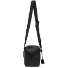 Moschino Black Leather Messenger Bag
