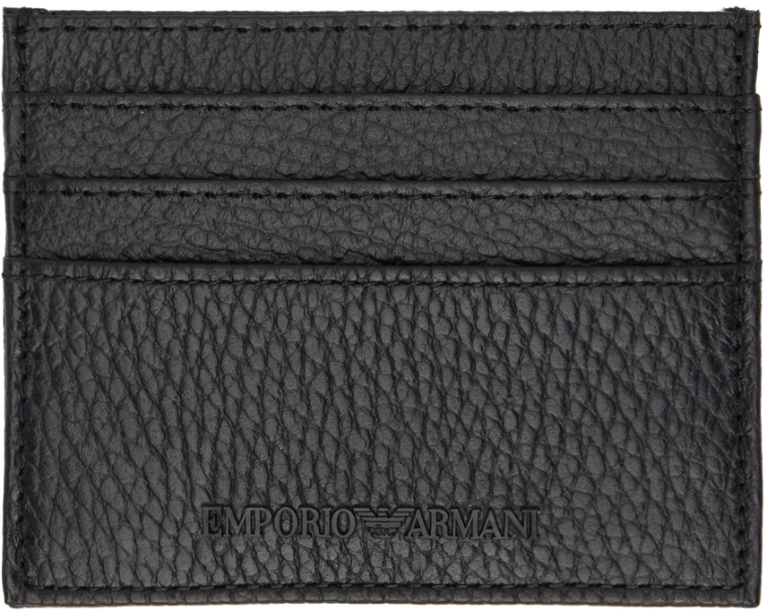 Emporio Armani Black Logo Card Holder