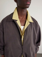 ssstein - Silk-Blend Satin Bomber Jacket - Brown