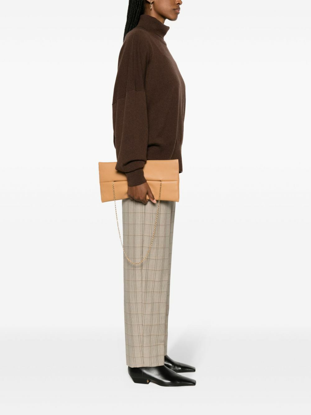 Tsatsas Brown Anvil Leather Shoulder Bag