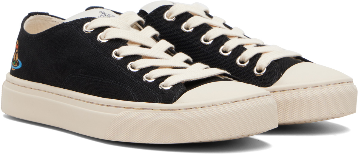 Vivienne Westwood Black Low Top Plimsoll Sneakers