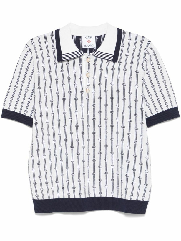 Photo: Casablanca Monogram Polo Shirt