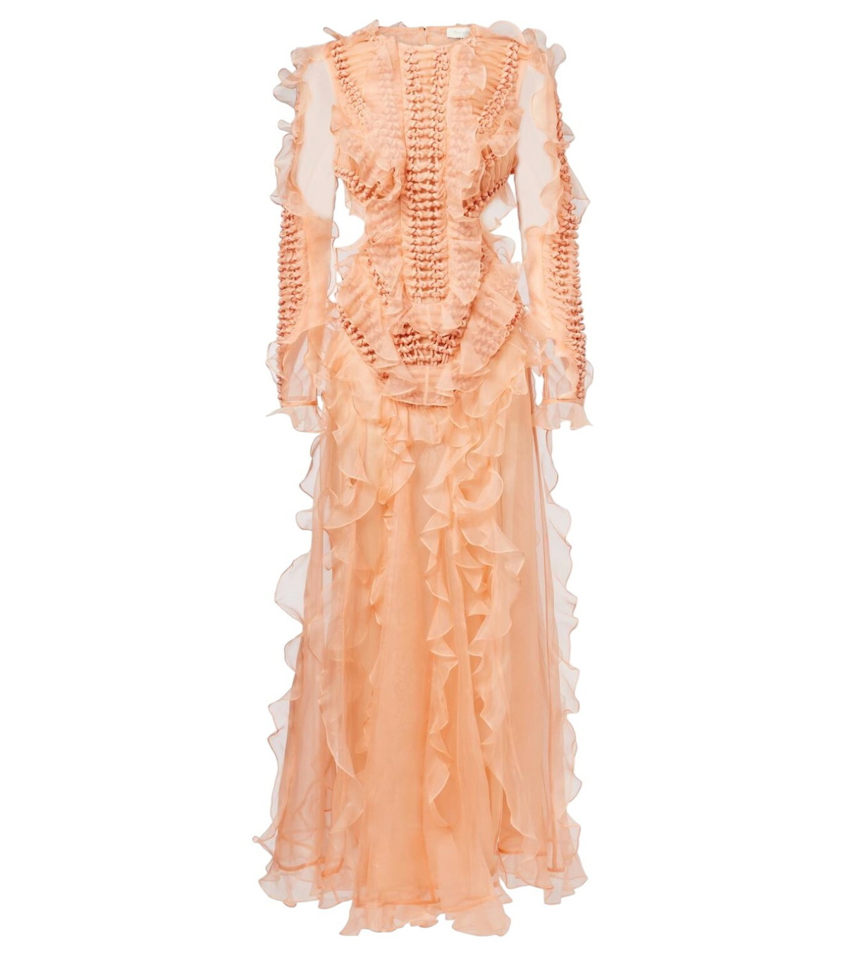 Zimmermann Illustration ruffled knitted maxi dress Zimmermann