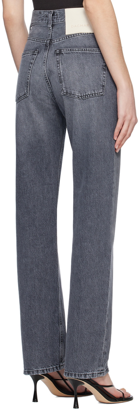 House of Dagmar Gray Straight-Leg Jeans