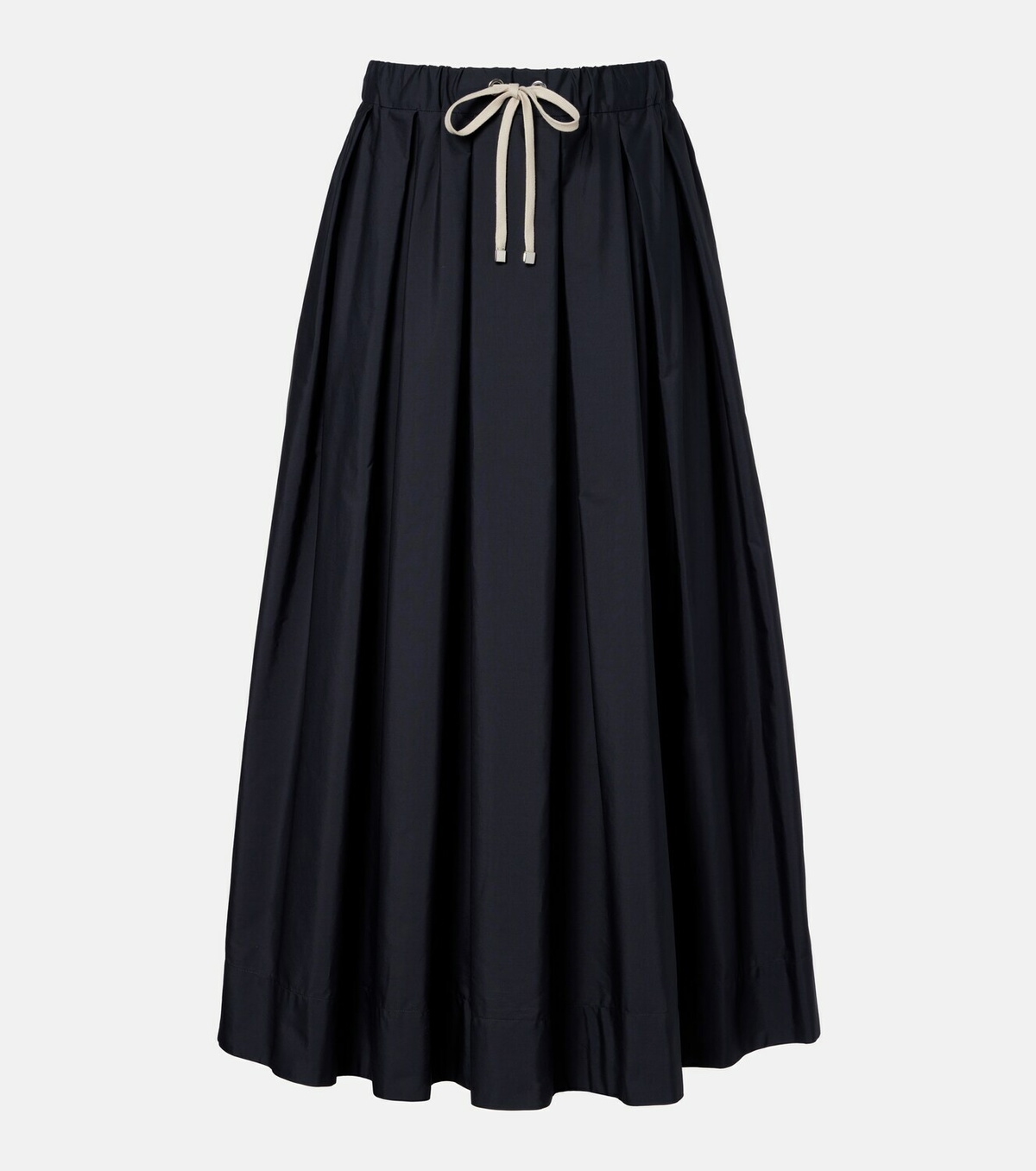'S Max Mara Pineta pleated cotton midi skirt