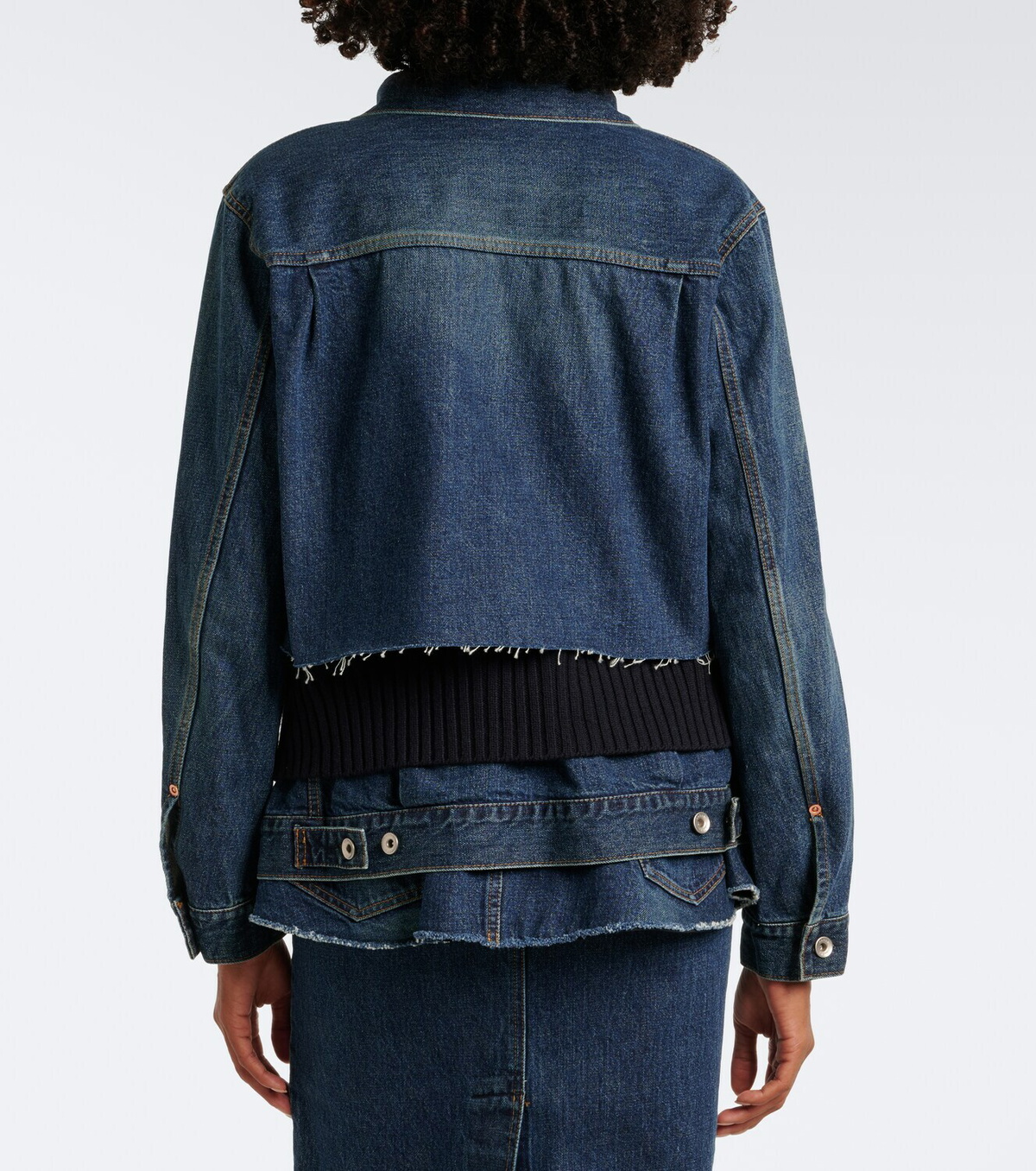 Sacai Paneled denim jacket