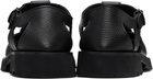 HEREU Black Pesca Sport Grainy Sandals